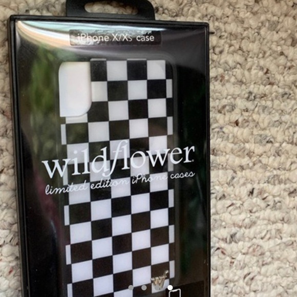checkered wildflower iphone x case - Picture 4 of 4